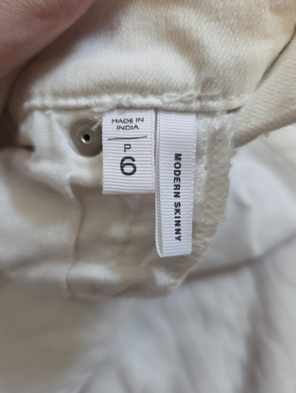 Loft White Business Casual Formal Officewear Modern Skinny Jeans 6 Petite - Picture 5 of 6